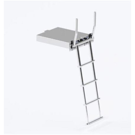 ESCALERA INOX 4p EMPOTRABLE NAUTINOX LADDER 2375